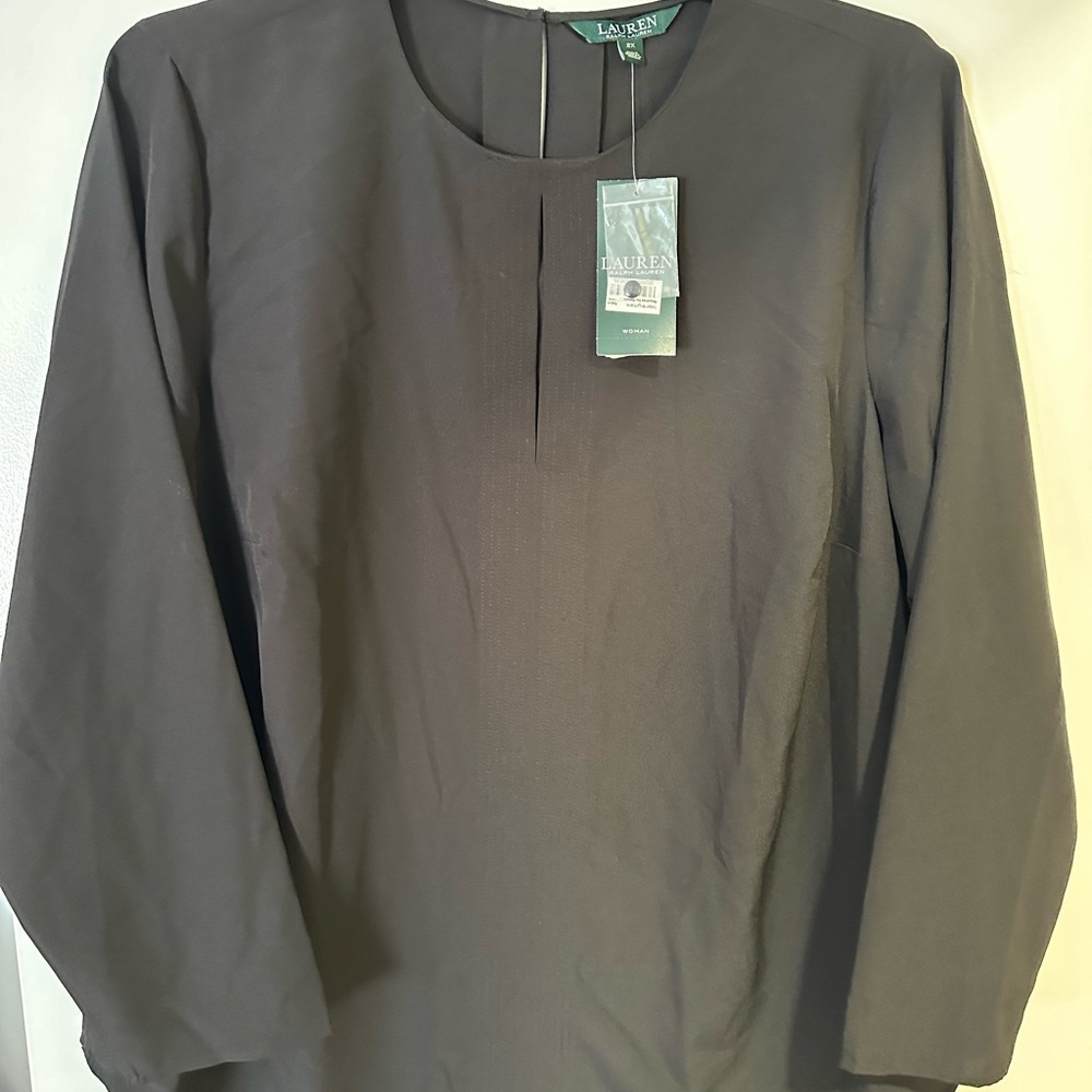 Ralph Lauren blouses (blk has tags, brwn does not have tags)
